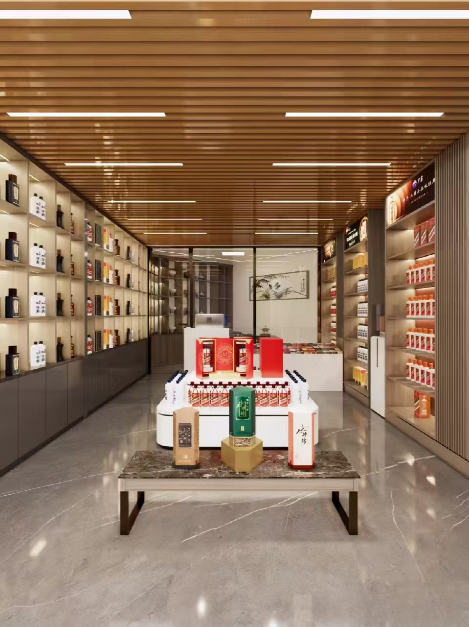 煙酒展柜定做-中強展柜廠